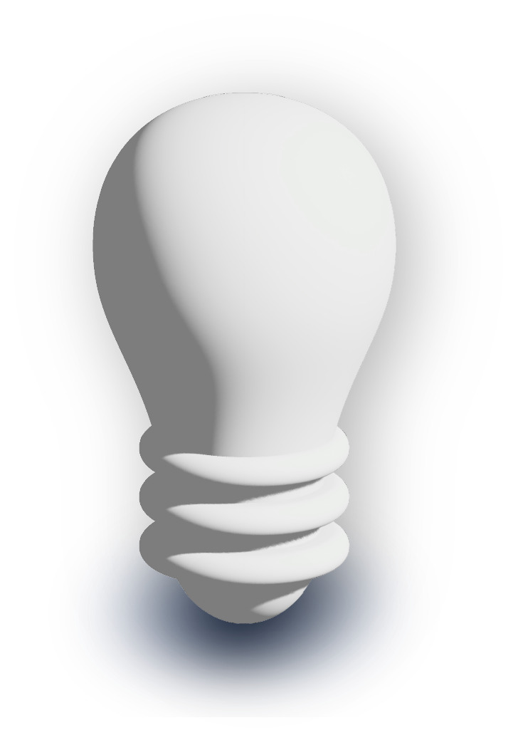 3D lightbulb
