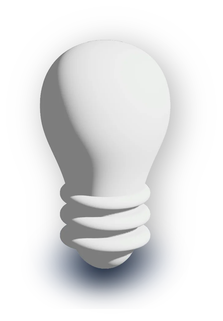 3D lightbulb